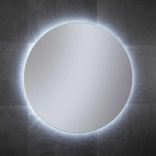 Espejo aumento encimera luz led Essentials negro de Cosmic