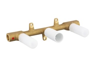 GROHE EMPOTRADO BATERIA LAVABO MURAL